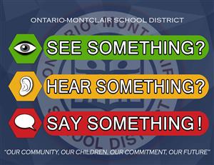 See something?, Hear Something?, Say Something! - Safety Campaign Logo 